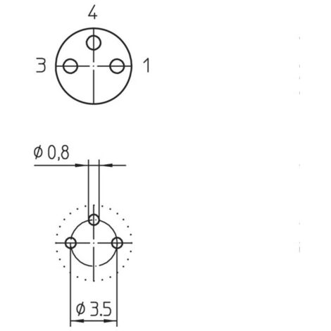 TE Connectivity 1-2273008-3 Connettore Confezionato Per Sensore O Attuatore M8 Spina Angolata 5 M Numero Di Poli 3 83621996 - Foto 2