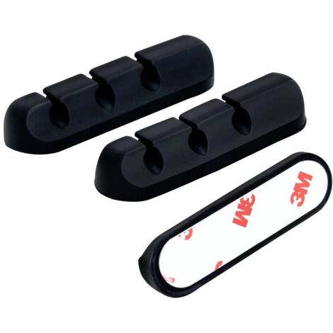 YJWZ Supporto Per Cavi Magnetico Autoadesivo, 6 Clip Per Organizzare Cavi Di Ricarica USB Su Scrivania E Comodino, Diametro Foro 7mm