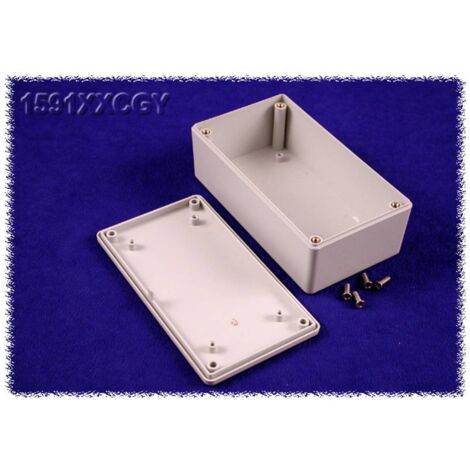 Hammond Black ABS Project Enclosure – 121x66x41mm, IP54 Rated, 1591XXCSBK, Electronics DIY Case