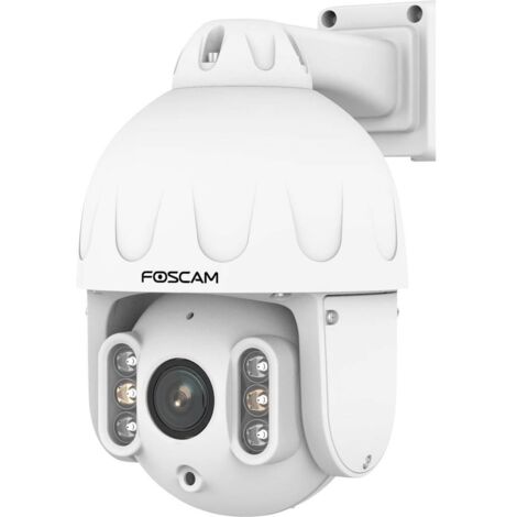 Foscam SD8EP Telecamera di Sorveglianza IP Ethernet 4K UHD PTZ con Zoom Ottico 4x, HDR, PoE, Rilevamento Intelligente di Persone e Veicoli, Ideale per Interni ed Esterni (1/5)
