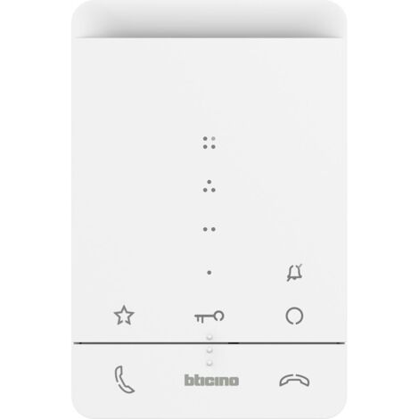 Bticino CLASSE100 A16E Punto interno audio 2 fili Unità interna Bianco (1/10)