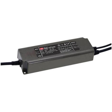 MEAN WELL PWM-120-24DA Driver per LED Tensione costante 120 W 5 A 24 V/DC dimmerabile, Dali, Montaggio su superfici inf