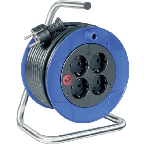 Brennenstuhl, 1079181 Bambino standard S avvolgicavo 15 m Blu/Nero