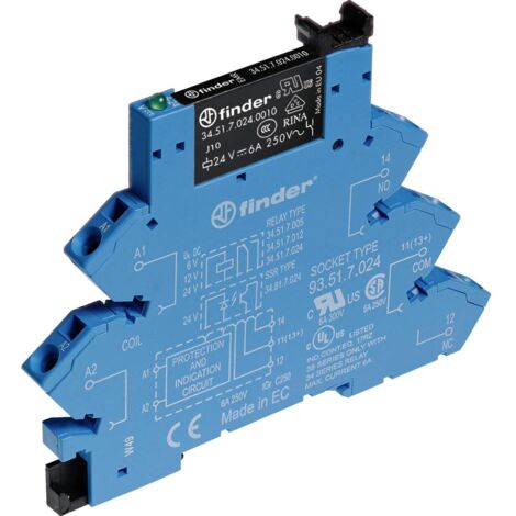 46.52.9.024.0040 Finder | Relé De Potencia Sin Enclavamiento Finder 46 - Foto 8