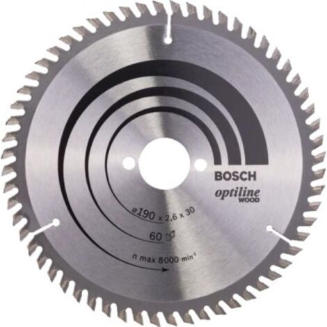 Bosch Optiline Wood Lama per sega circolare 190x30 mm per legno (1/6)