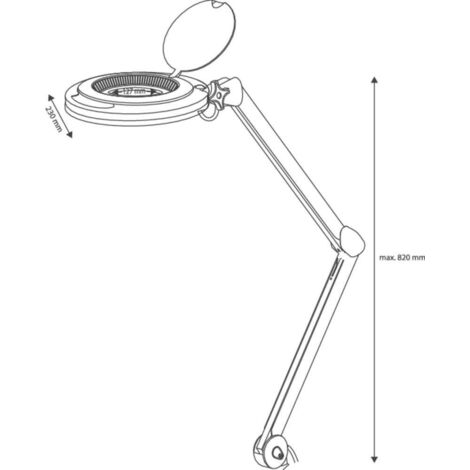 Acquista TOOLCRAFT TO-7427316 Lampada LED con lente Ingrandimenti: 2.5