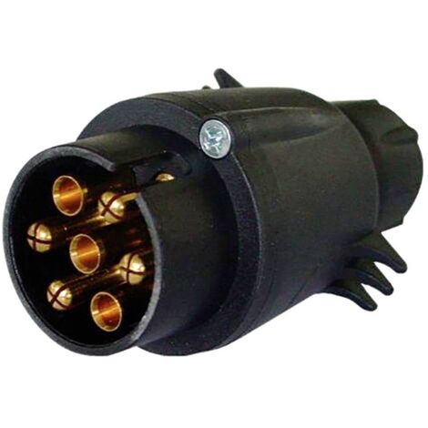 presa 7 poli in plastica 24 volt 7 contatti maschi (N) a vite - MES