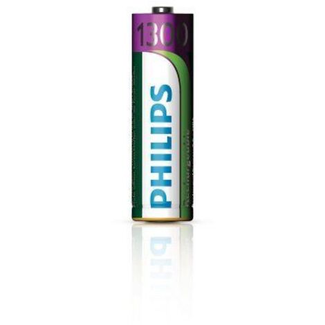 Philips HR6 Batteria ricaricabile Stilo (AA) NiMH 1300 mAh 1.2 V 4 pz. (1/3)