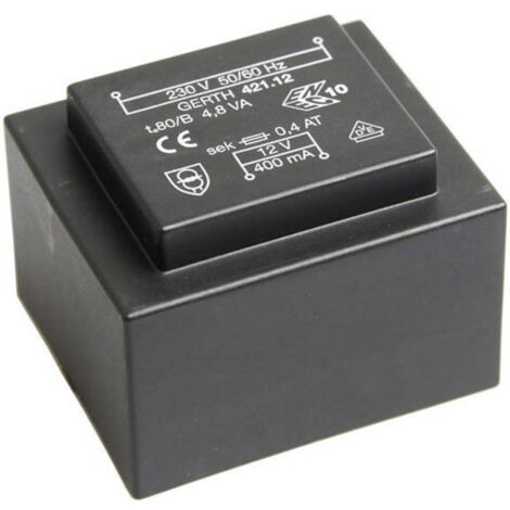 Gerth PT423002 Trasformatore per PCB 1 x 230 V 2 x 15 V/AC 4.80 VA 160 mA (1/4)