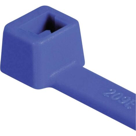 HellermannTyton 111-03008 T30R-PA66-BU Fascetta per cavi 150 mm 3.50 mm Blu resistente alle intemperie 100 pz. (1/3)