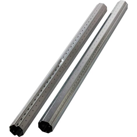 Schellenberg 86005 Rullo Ottagonale Albero Set Maxi, Diametro 60 mm, per avvolgitore tapparelle, accorciabile, Galvanised Steel, 160 cm Gesamtlänge