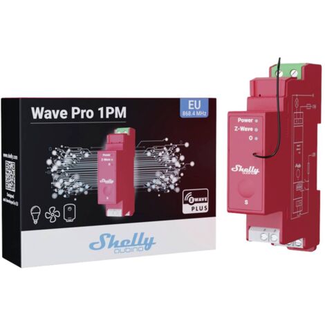 Shelly Pro 1PM - Interruttore Intelligente Su Guida DIN Con Misura Consumi, Wi-Fi E Bluetooth