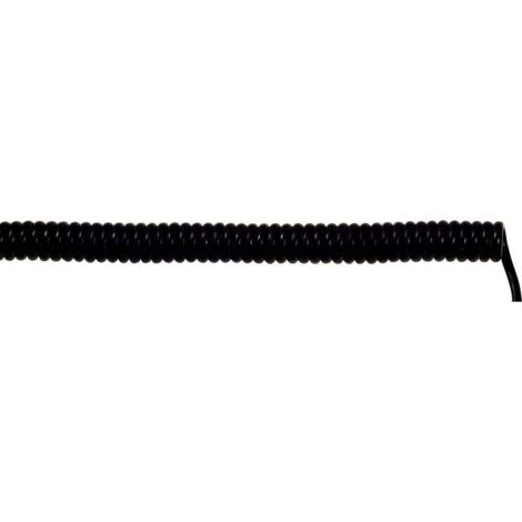 LAPP 73220263 Cavo a spirale UNITRONIC® SPIRAL 1200 mm / 1600 mm 6 x 0.25 mm² Nero 5 pz. (1/2)