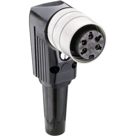 Lumberg WKV 40 Connettore circolare DIN Presa angolata Numero Poli (num): 4 Argento 1 pz. (1/3)