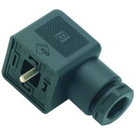 Connettore per elettrovalvole, struttura A serie 210 Nero Poli:2+PE 43-1700-004-03 binder Contenuto: 1 pz. (1/3)