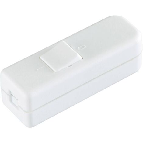 interBär 8006-008.01 Interruttore a filo passante Bianco 1 x Off / On 6 A 1 pz. (1/3)
