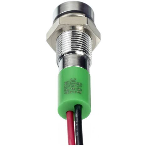 MPC8-2GD24V BIVAR - Spia: LED | Convessa; Verde; 24V; 8mm; IP54