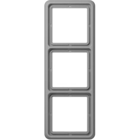 Jung 3 scomparti Telaio di copertura Coperchio Grigio CD583GR 1 pz. (1/2)