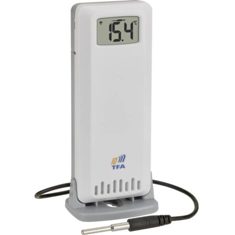 TFA Dostmann WeatherHub – Sensore Aggiuntivo Di Temperatura E Umidità Per SmartHome, Con Custodia Protettiva (30.3303.02 + 98.1114) - 3