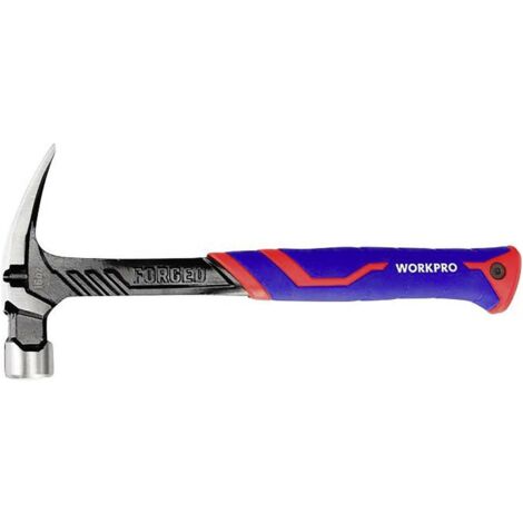 Martello Da Carpentiere 13oz In Acciaio Carbonio | Artiglio Dritto, Impugnatura Ergonomica, Per Lavorazione Legno E Fai-Da-Te - Foto 14