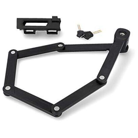 FISCHER FAHRRAD 85852 Lucchetto pieghevole Nero Lucchetto a chiave (1/4)