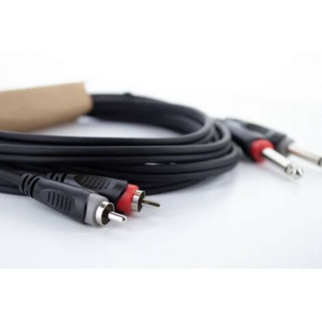DynaVox Cavo Audio 3,5 Mm Stereo Maschio-Maschio - 3m, Rame OFC, Nero