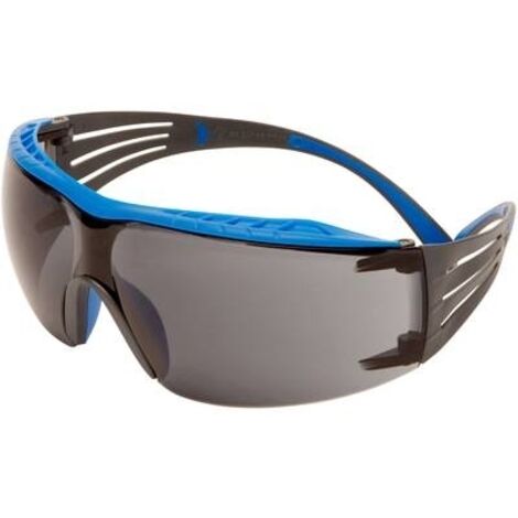 3M SECUREFIT 400X OCCHIALI DI PROTEZIONE, MONTATURA BLU/GRIGIA, TRATTAMENTO ANTI-APPANNAMENTO SCOTCHGARD (K&N), LENTI GRIGIE,