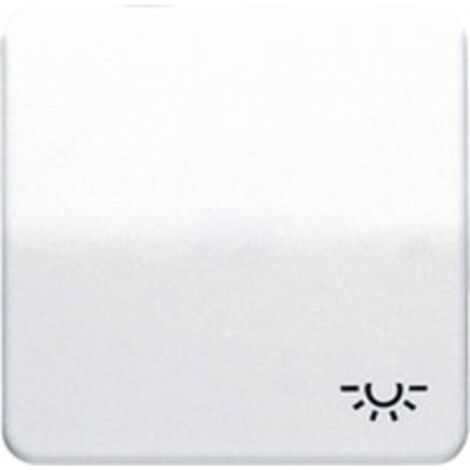 Jung 1 parte Placca di copertura Pulsante con simbolo luce Bianco alpino CD590LWW 1 pz. (1/2)