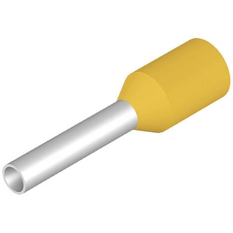 Afeld Elektro Manicotti Terminali 6,00 Mm² Gialli, Isolati, Lunghezza