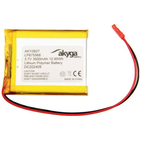 Pacco Batteria X Batteria Ricaricabile Speciale Akyga LP675568 LiPo 3 7 pacco-batteria-x-batteria-ricaricabile-speciale-akyga-lp675568-lipo-3-7