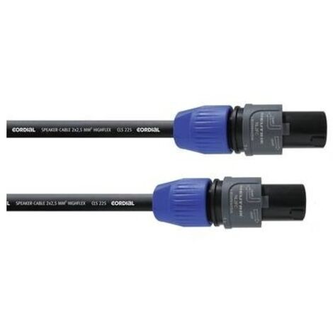 Cordial Altoparlante Cavo [1x Spina SPK - 1x Spina SPK] 2 x 2.5 mm² 5.00 m Nero (1/3)