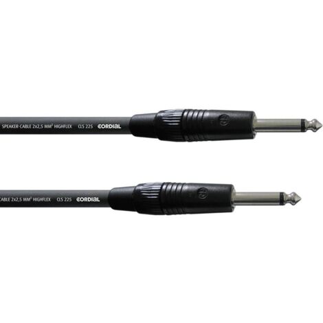 Cordial CPL 20 PP 25 Jack Strumenti musicali Cavo [1x Spina jack da 6.3 mm - 1x Spina jack da 6.3 mm] 20.00 m Nero Fles (1/2)