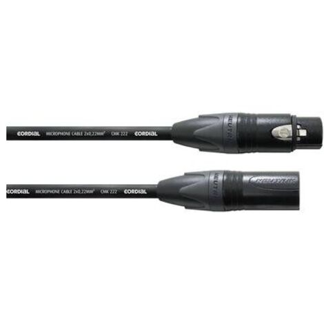 XLR Cavo di collegamento Cordial CPM 20 FM [1x Presa XLR - 1x Spina XLR] 20.00 m Nero (1/3)
