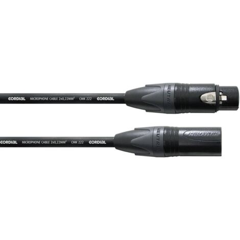 XLR Cavo di collegamento Cordial CPM 1 FM [1x Presa XLR - 1x Spina XLR] 1.00 m Nero (1/2)