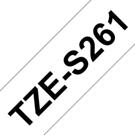 Nastro con adesivo extra resistente Brother TZe TZe-S261 Colore Nastro: Bianco Colore carattere:Nero 36 mm 8 m (1/4)