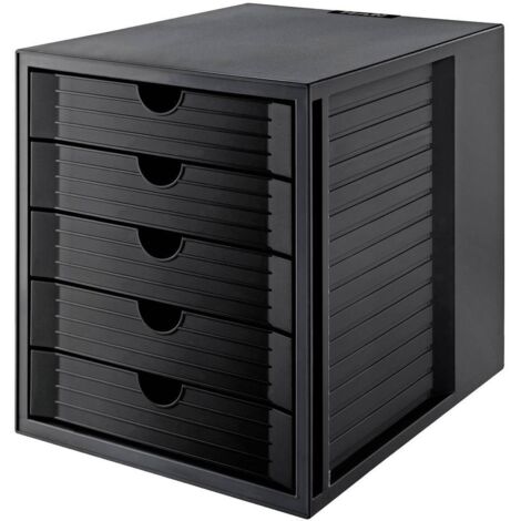 HAN SYSTEMBOX KARMA 14508-13 Cassettiera Nero DIN A4, DIN C4 Numero cassetti: 5 (1/5)