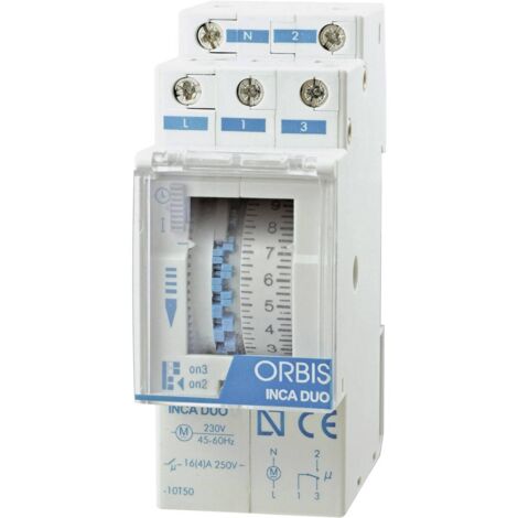 Orbis-timer INCA DUO D Bianco Interruttore Temporizzato