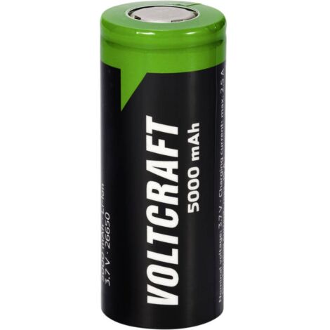 VOLTCRAFT VC-26650 Batteria ricaricabile speciale 26650 Flat Top Litio 3.7 V 5000 mAh 1 pz.