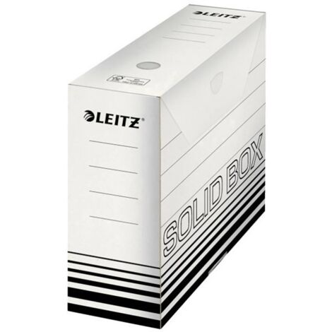 Contenitore per archivio Leitz 6128-00-01 100 mm x 257 mm x 330 mm Cartone Bianco, Nero 10 pz. (1/3)
