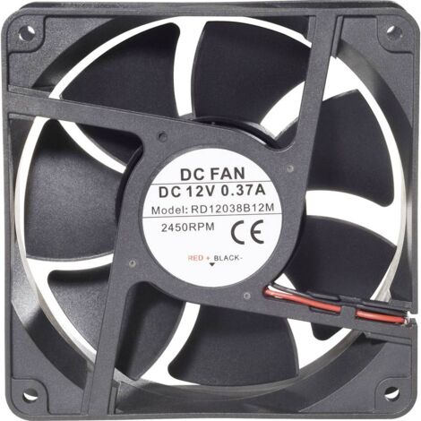 TRU COMPONENTS RD12038B24L1 Ventola assiale IP58 24 V/DC 111 m³/h (L x L x A) 120 x 120 x 38 mm (1/5)