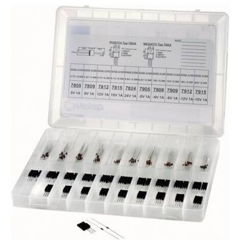 TRU COMPONENTS Assortimento diodi e regolatori di tensione 130 pz. (1/3)