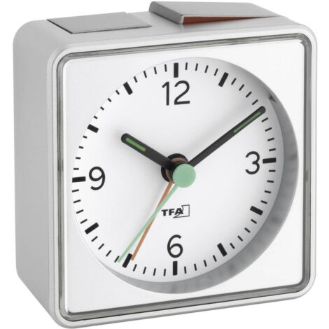 TFA Dostmann 60.1013.54 Quarzo Sveglia Argento Tempi di allarme 1 Fluorescente lancetta (1/5)