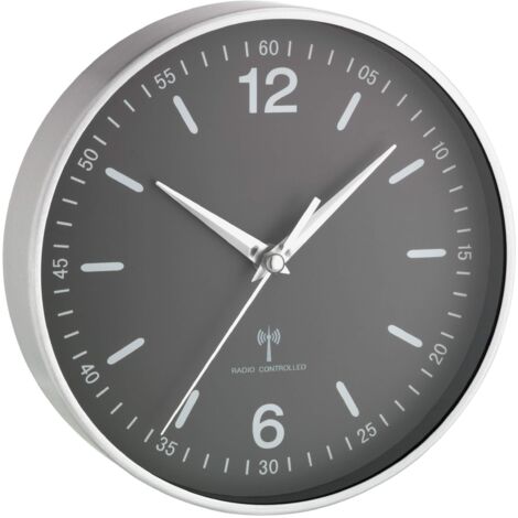 TFA Dostmann Muro Orologio Bianco/Argento 9.9x17.2x6.6