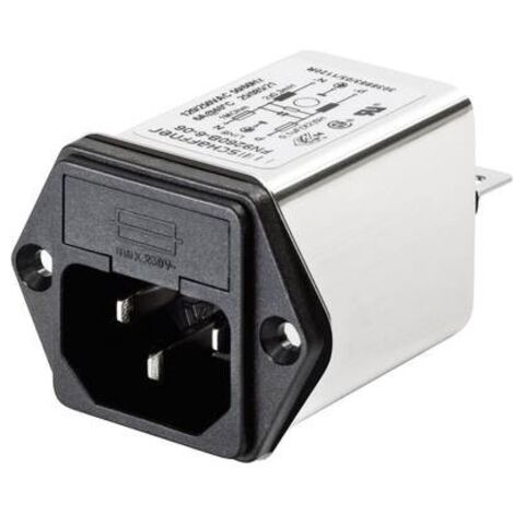 Schaffner FN 9260-2-06 Filtro di rete con interruttore , con connettore 250 V/AC 2 A 2.7 mH (L x A) 46 mm x 32 mm 1 pz. (1/2)