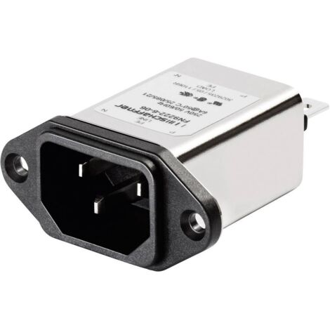 Schaffner FN 9222-3-06 FN 9222-3-06 Filtro di rete con connettore 250 V/AC 3 A 2.5 mH (L x A) 48 mm x 22.5 mm 1 pz. (1/2)