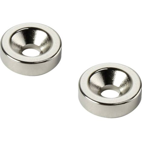 TRU COMPONENTS D25T5-M5 Magnete permanente Anello (Ø x A) 25 mm x 5 mm N35 Temperatura limite (max.): 80 °C (1/2)