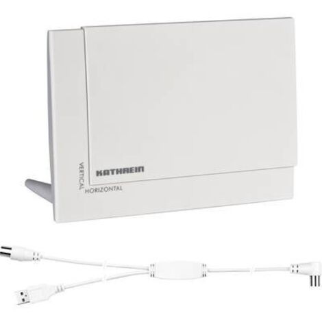 Kathrein BZD 32 Antenna attiva piatta DVB-T/T2 Ambiente interno Guadagno: 18 dB Bianco (1/2)