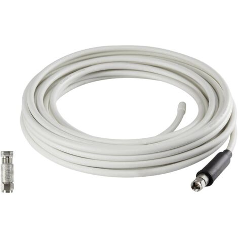EMOS Cavo Coassiale RG6 100 M Bianco – Schermatura 110 DB Per TV, SAT E Internet – Universale E Resistente