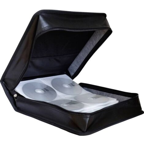 Custodia per CD MediaRange 200 CD/DVD/Blu-ray Ecopelle Nero 1 pz. (L x A x P) 31.4 x 11.8 x 31.2 cm BOX93 (1/2)