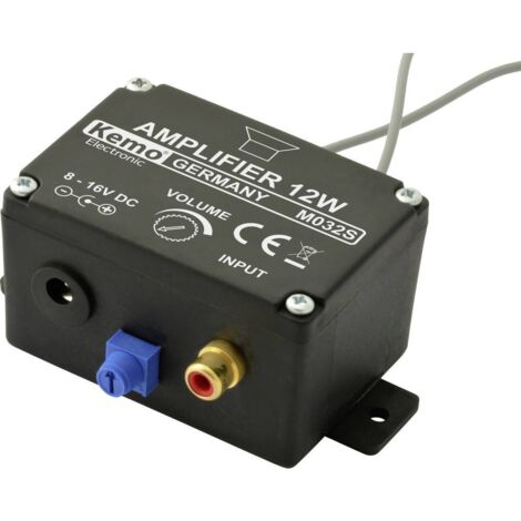 Kemo M032S Amplificatore mono Componente sfuso 6 V/DC, 9 V/DC, 12 V/DC, 16 V/DC 12 W 4 Ω